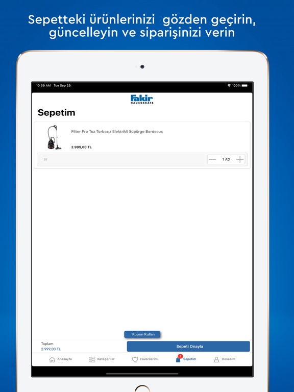 Fakir iPad screenshot 6 - Shopping app