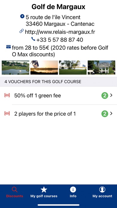 Golfomax – Discounts golf Screenshot