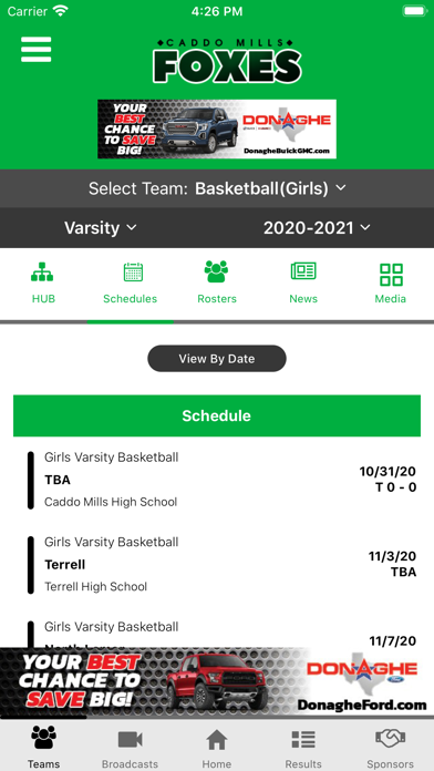 Caddo Mills Foxes Athletics Screenshot
