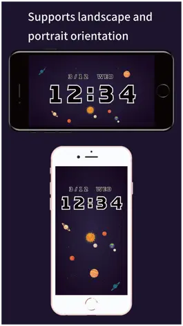 Game screenshot Space Clock -digital clock- apk