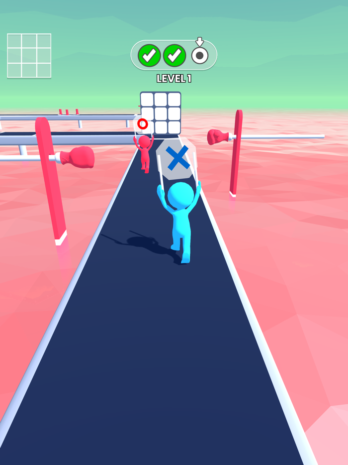 Tic-Tac-Toe Race Stickman Run