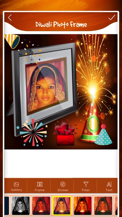 Diwali Photo Frame - Sticker Screenshot
