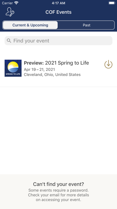 How to cancel & delete COF Events from iphone & ipad 1