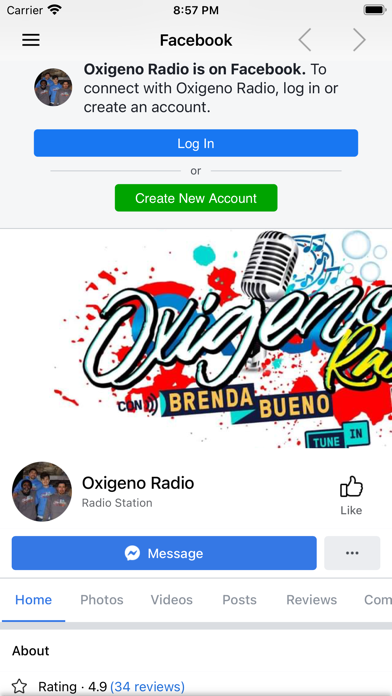 Oxigeno Radio Screenshot