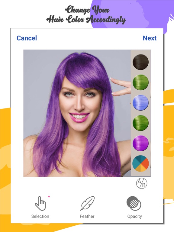 Screenshot #6 pour Changeur de couleur decheveux:
