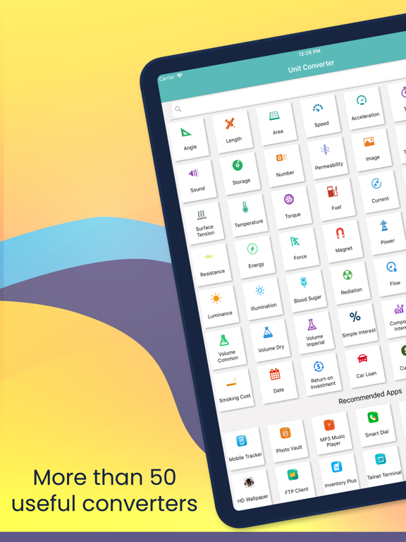 Screenshot #4 pour Unit Converter, 50+ Calculator