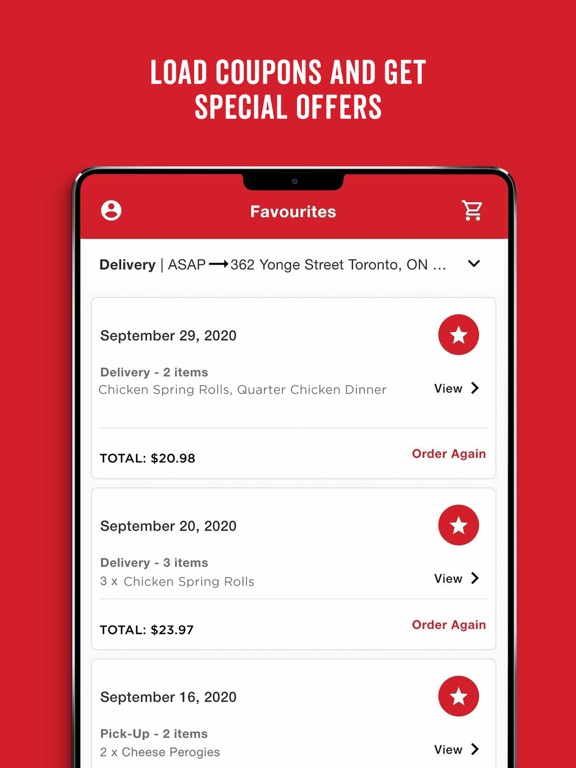 Swiss Chalet iPad screenshot 3 - Food & Drink app