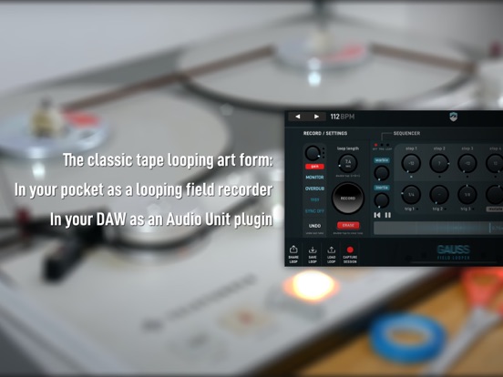 Gauss Field Looper iPad app afbeelding 2