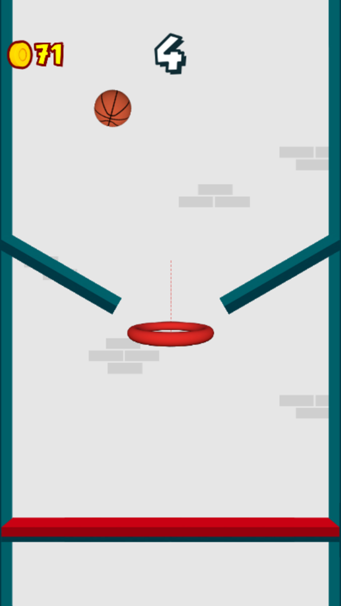 Dunk The Hoops - Bouncy Ball