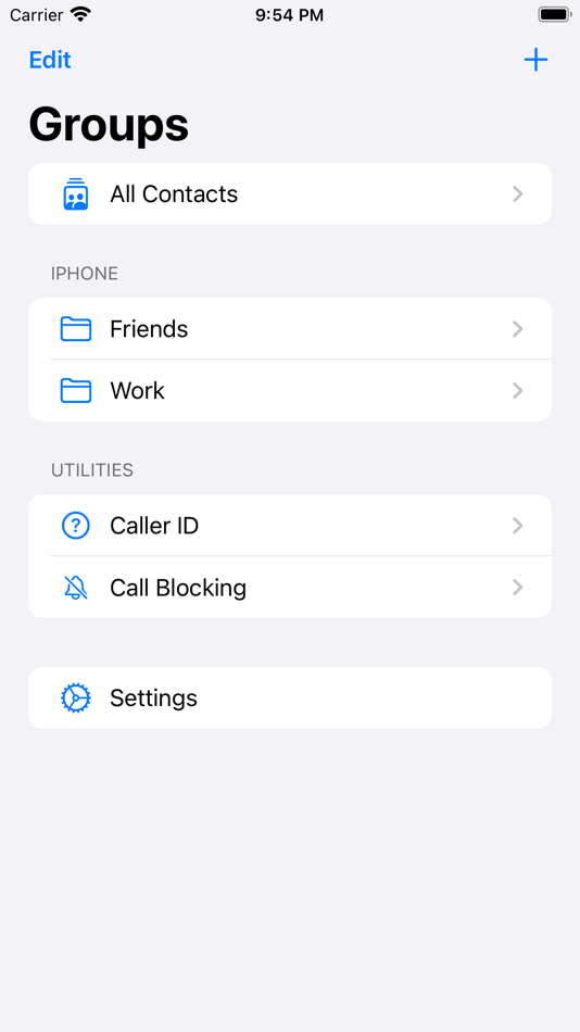 #1. Contacts Plus⁺ (iOS) 由: Geun-hyeok Jang