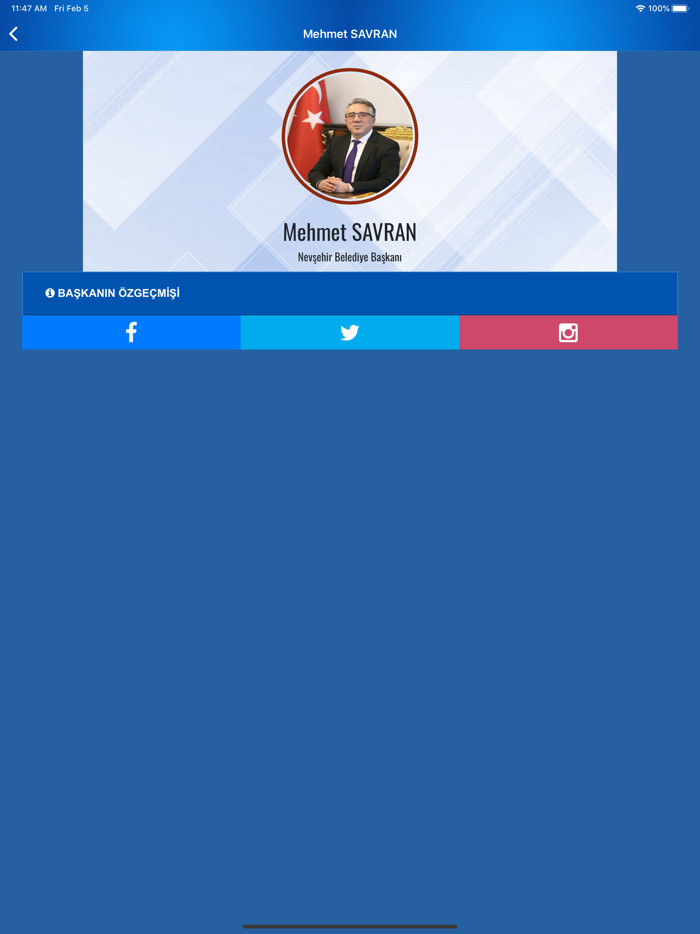 Nevşehir Belediye Başkanlığı