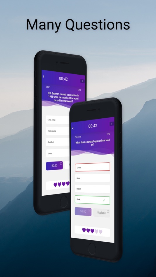 #1. Trivia World - Quiz Game (iOS) By: Omer Levi