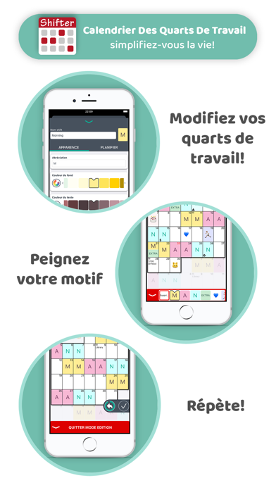 Screenshot #2 pour Calendrier De Quart De Travail