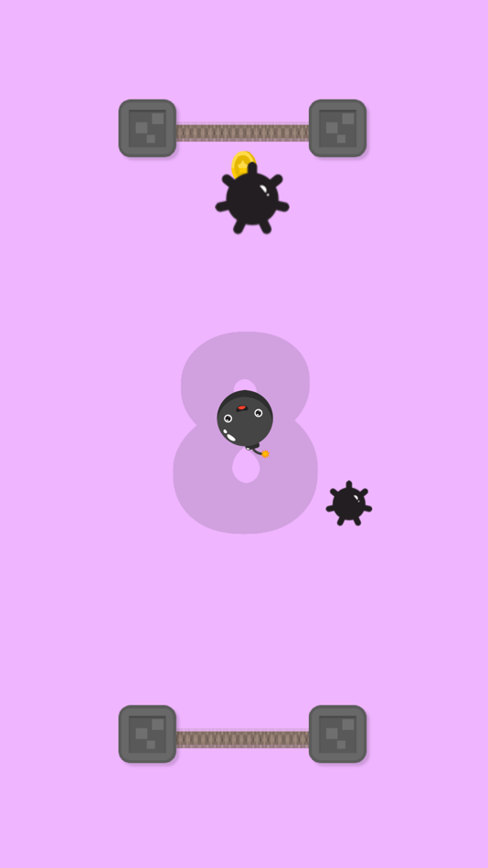#3. Wiggly Bomb (iOS) Av: Digital Hole Pvt. Ltd.