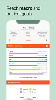 protracker calorie counter iphone screenshot 3
