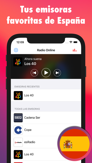 Radio Online España FM AM Screenshot