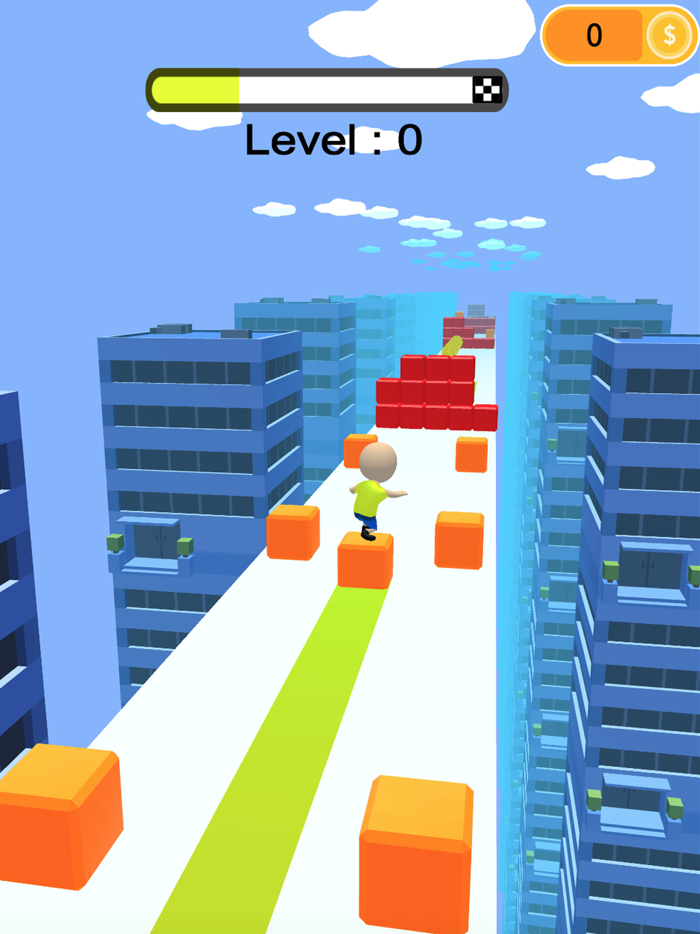 Race Skip Block Super Guy 3d