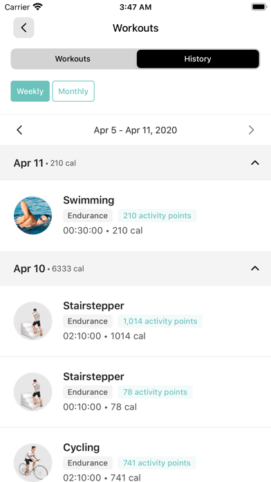 212 Fitness Screenshot