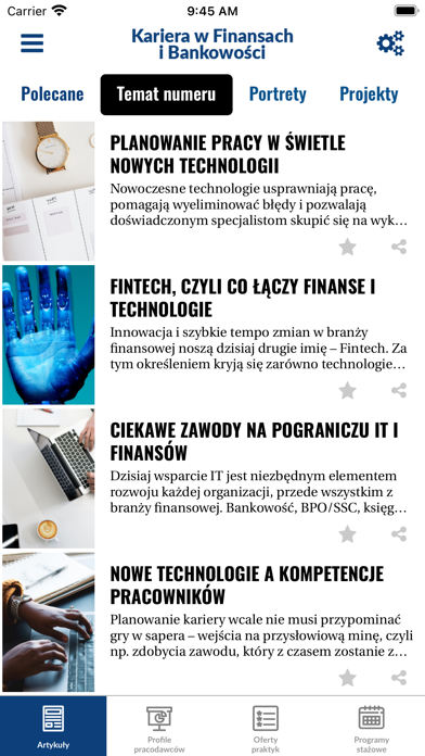 Przewodnik Kariera w Finansach Screenshot