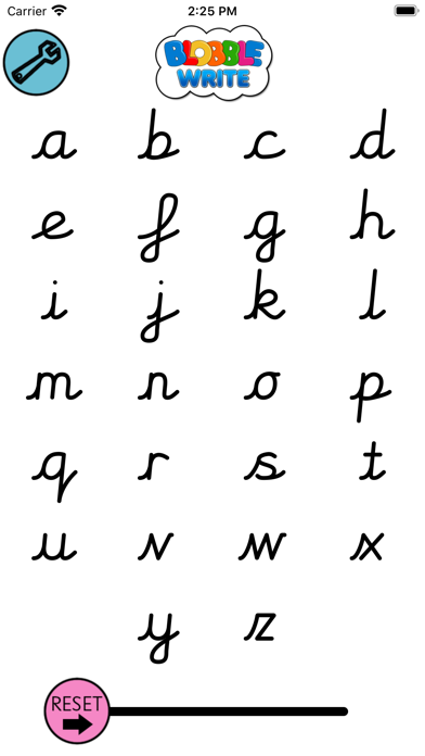Screenshot #1 pour BlobbleWrite Cursive