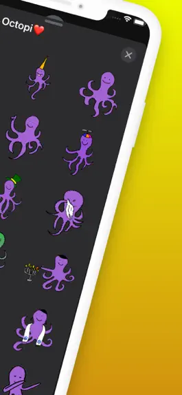 Game screenshot Happy Octopi Stickers apk