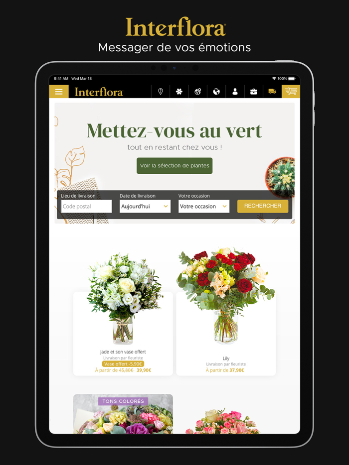 Interflora livraison de fleurs