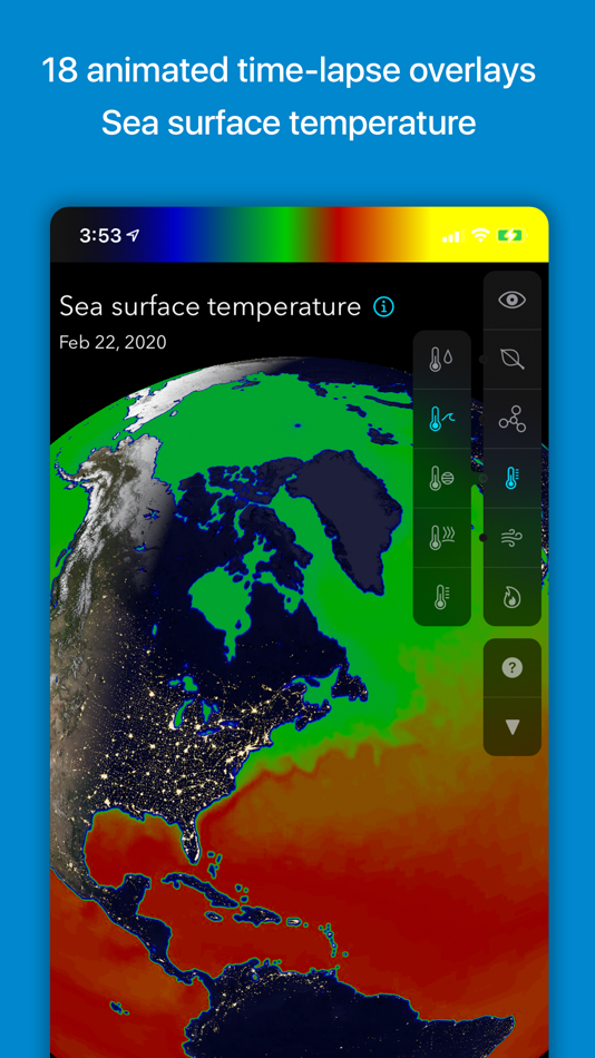 #9. Orbiter - Earth Visualizer (iOS) Podle: Rayner Software LLC