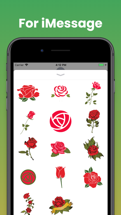 Rose Flowers Stickers & emoji Screenshot