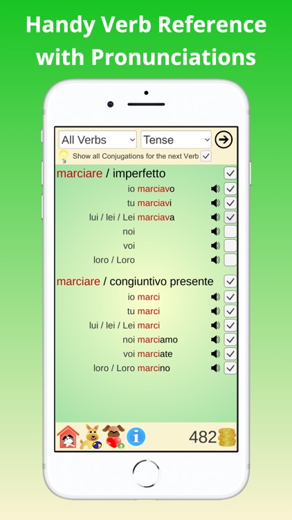 Verb Conjugations Italian screenshot-4
