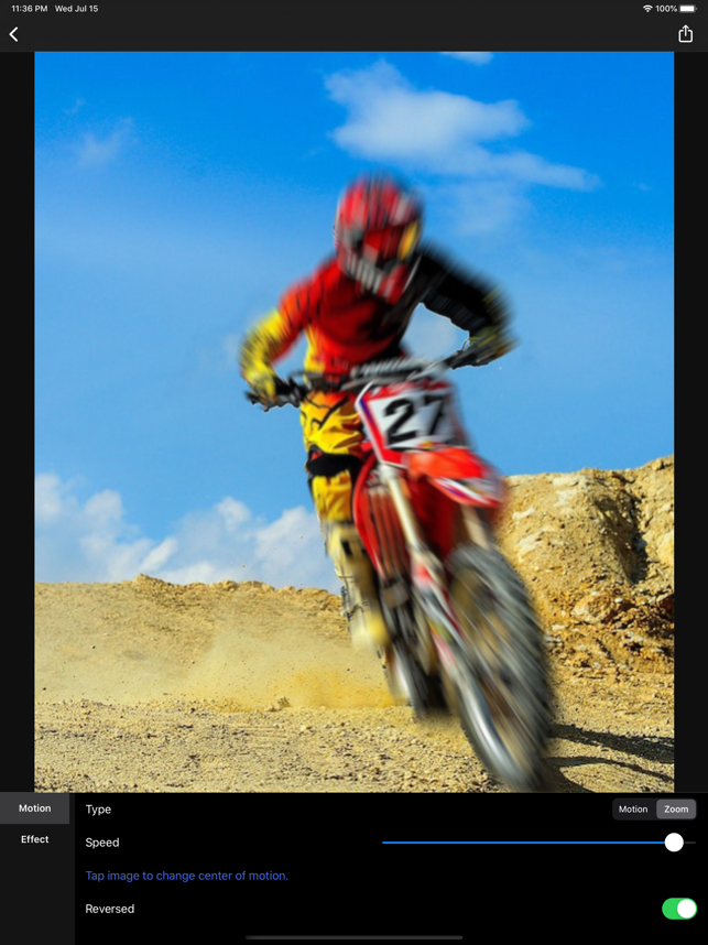 ‎Motion Blur - Panning Photo Screenshot