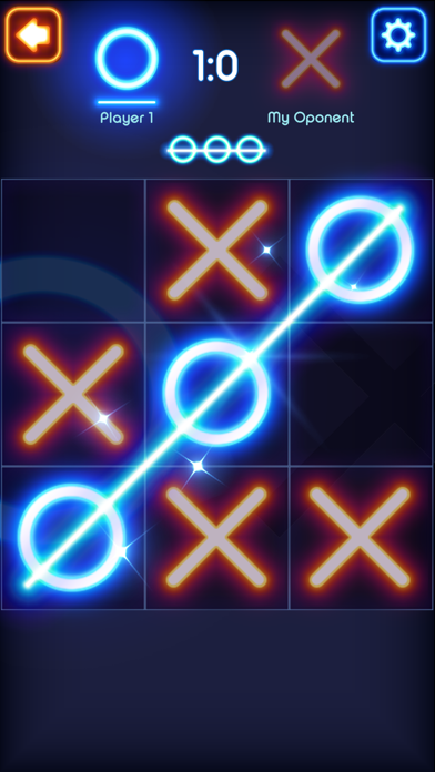 Tic Tac Toe Glow - Puzzle Game Screenshot
