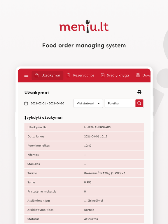 Screenshot #4 pour Meniu Merchant