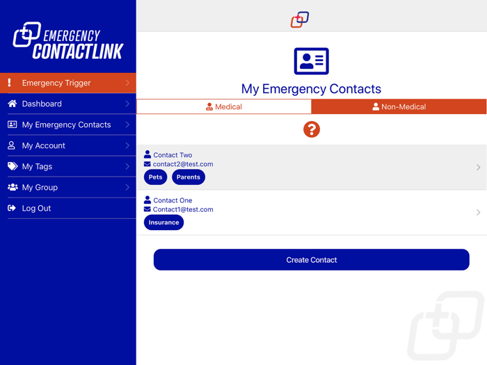 Emergency Contact Link