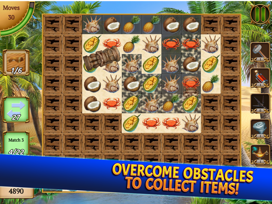 Treasure Match 3: Mystery Game iPad app afbeelding 3