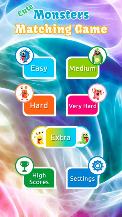 Cute Monsters Matching Game