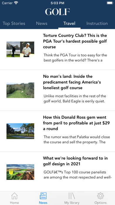 Golf Magazine Screenshot