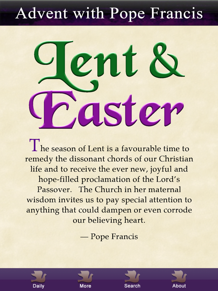 Lent-Easter with Pope Francis