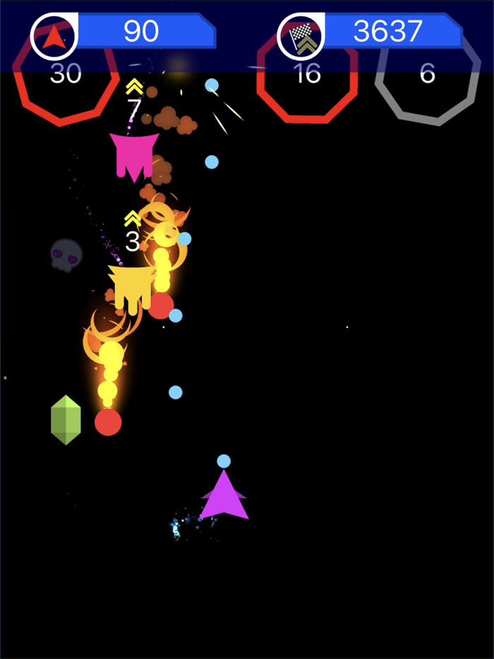 Space Survival 2D Asteroids