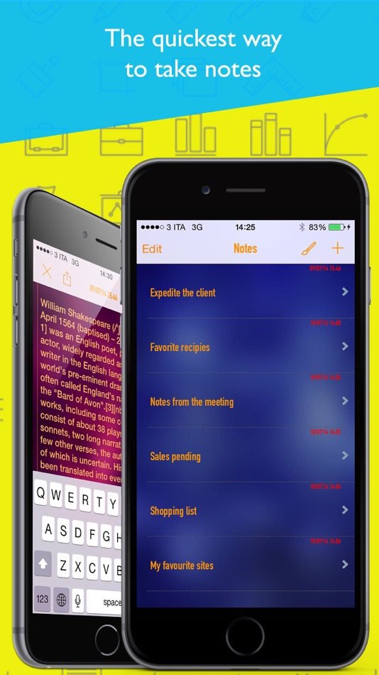 #1. Colored Notes Pro notes taking (iOS) By: luca calciano