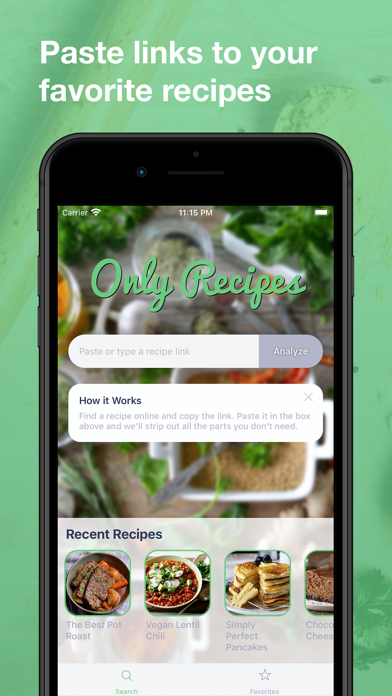 Only Recipes Screenshot