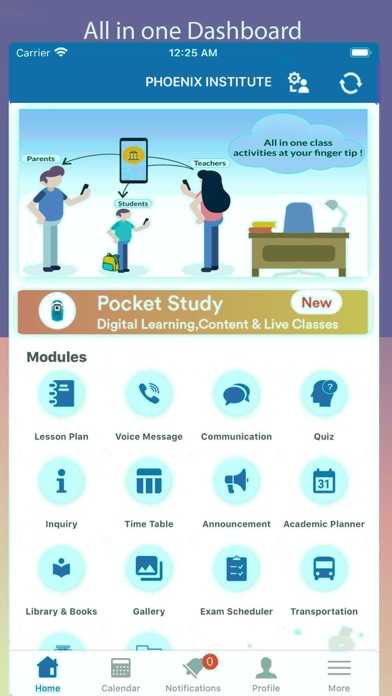 PHOENIX Institute App Screenshot