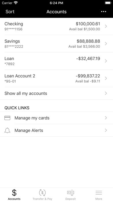 Cornhusker Bank Mobile Banking Screenshot