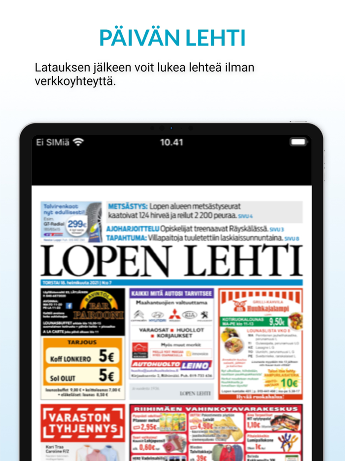 Lopen Lehti päivän lehti