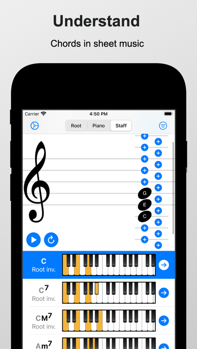 Piano Chords and Scales Screenshot