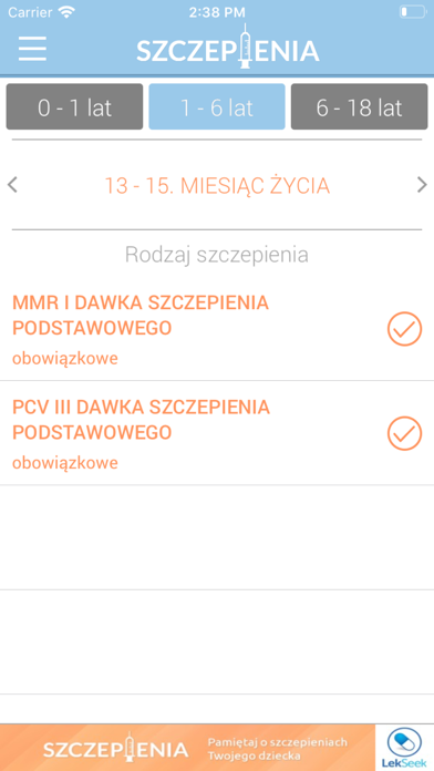 Szczepienia Screenshot