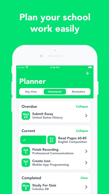 UpGrade - HAC, Grades, Planner