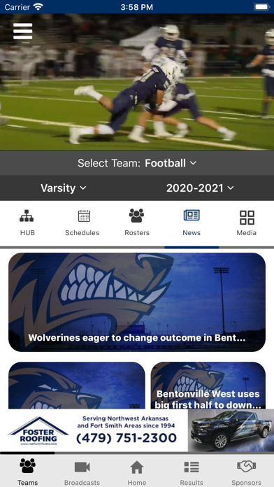 Bentonville West Wolverines Screenshot