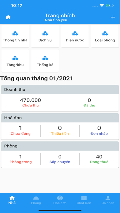 Quản lý nhà trọ - smart motel Screenshot