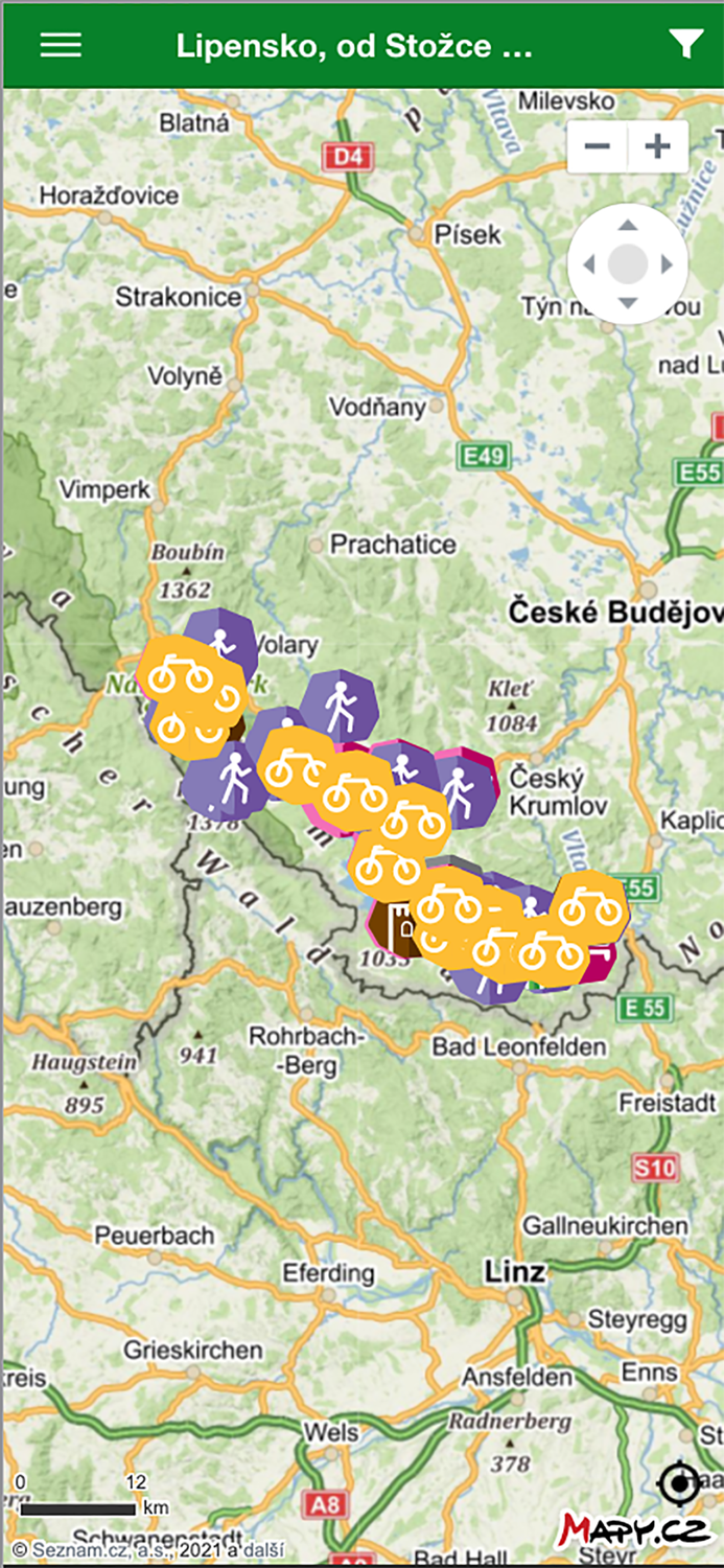 Lipenskood Stožce po Rožmberk