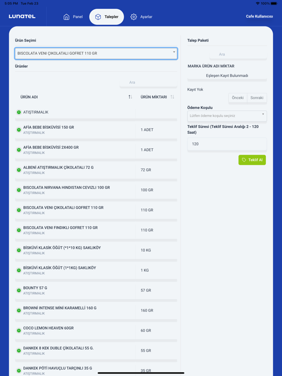 Screenshot #5 pour Lunatel - Tedarik Portalı